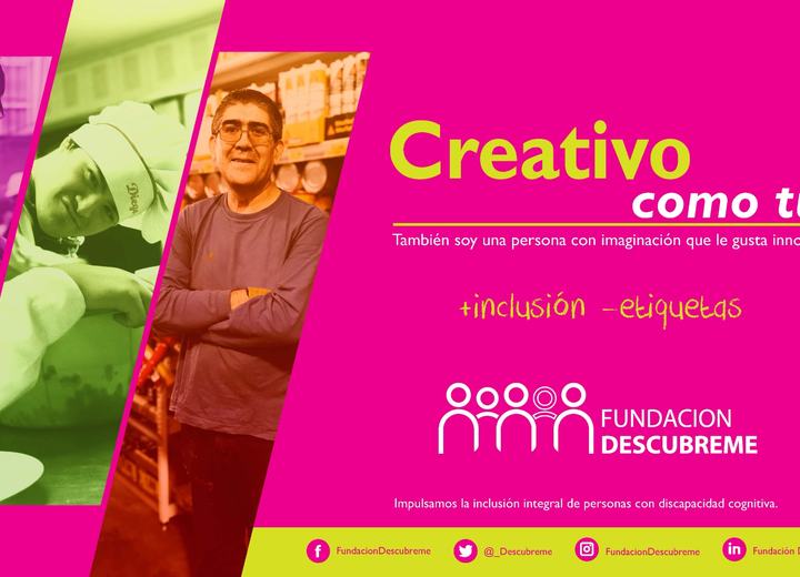Campaña institucional “Creativo como tú”, gráficas, trabajo de diseño de Alejandro Poblete Cea