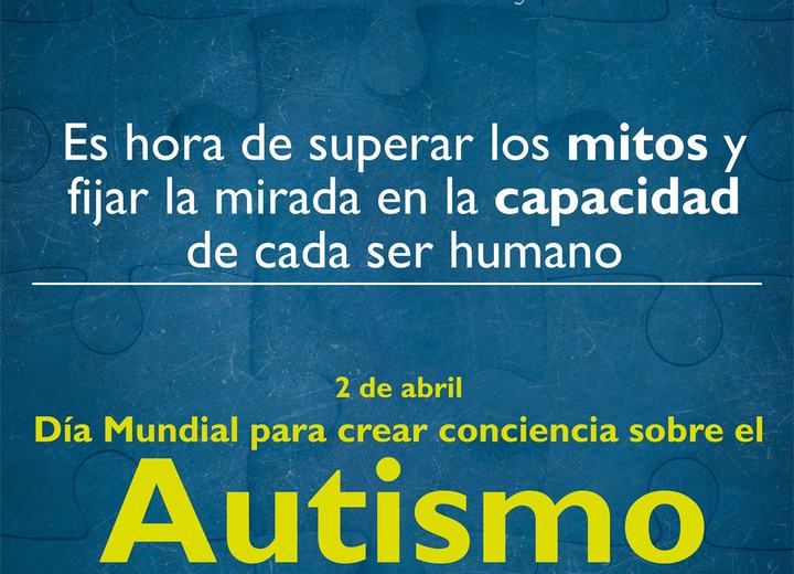 Aviso Día Mundial de Concienciación sobre el Autismo, avisos de prensa, trabajo de diseño de Alejandro Poblete Cea