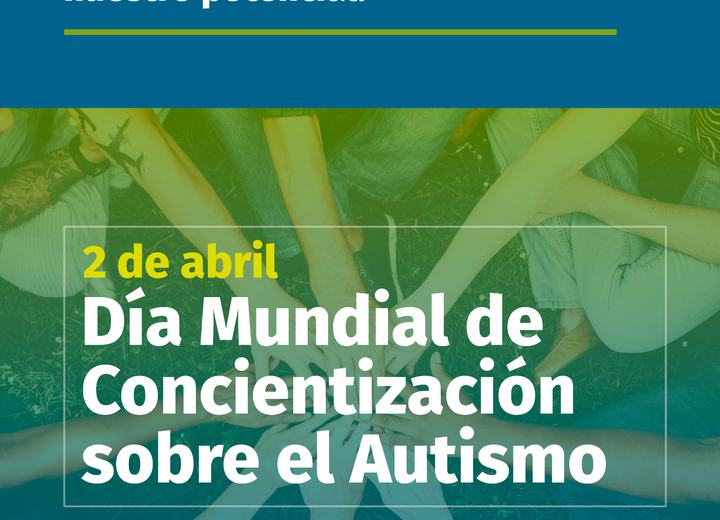 Aviso digital Día del Autismo, avisos de prensa, trabajo de diseño de Alejandro Poblete Cea